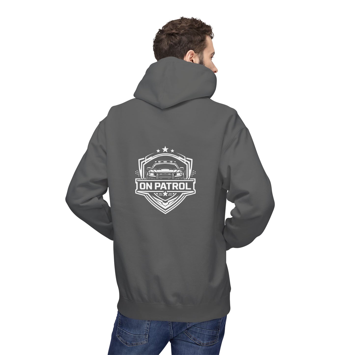 On Patrol Police Hoodie, Law Enforcement Duty Apparel, First Responder Hoodie