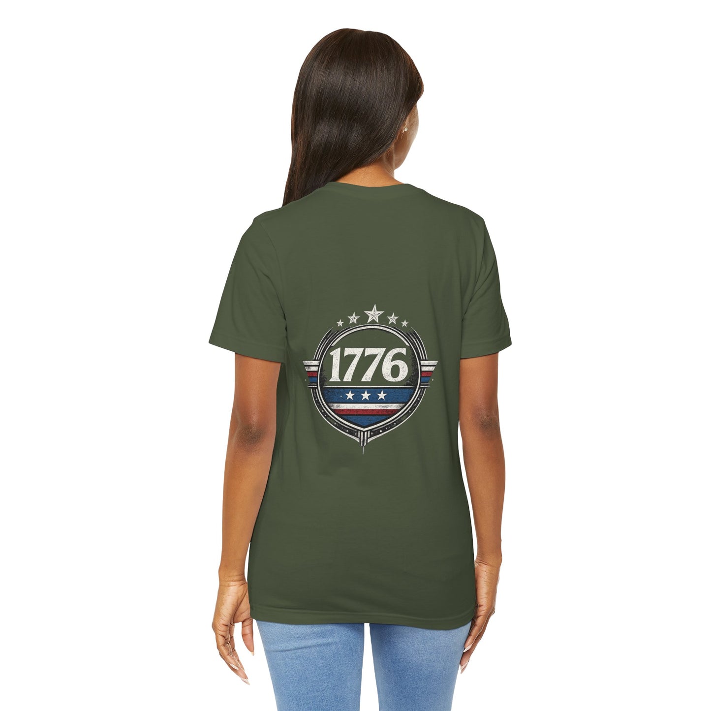 1776 Patriotic T-Shirt, American Flag Graphic T-Shirt, Revolutionary War Apparel