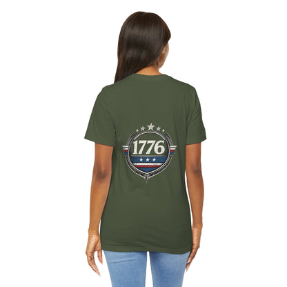 1776 Patriotic T-Shirt, American Flag Graphic T-Shirt, Revolutionary War Apparel