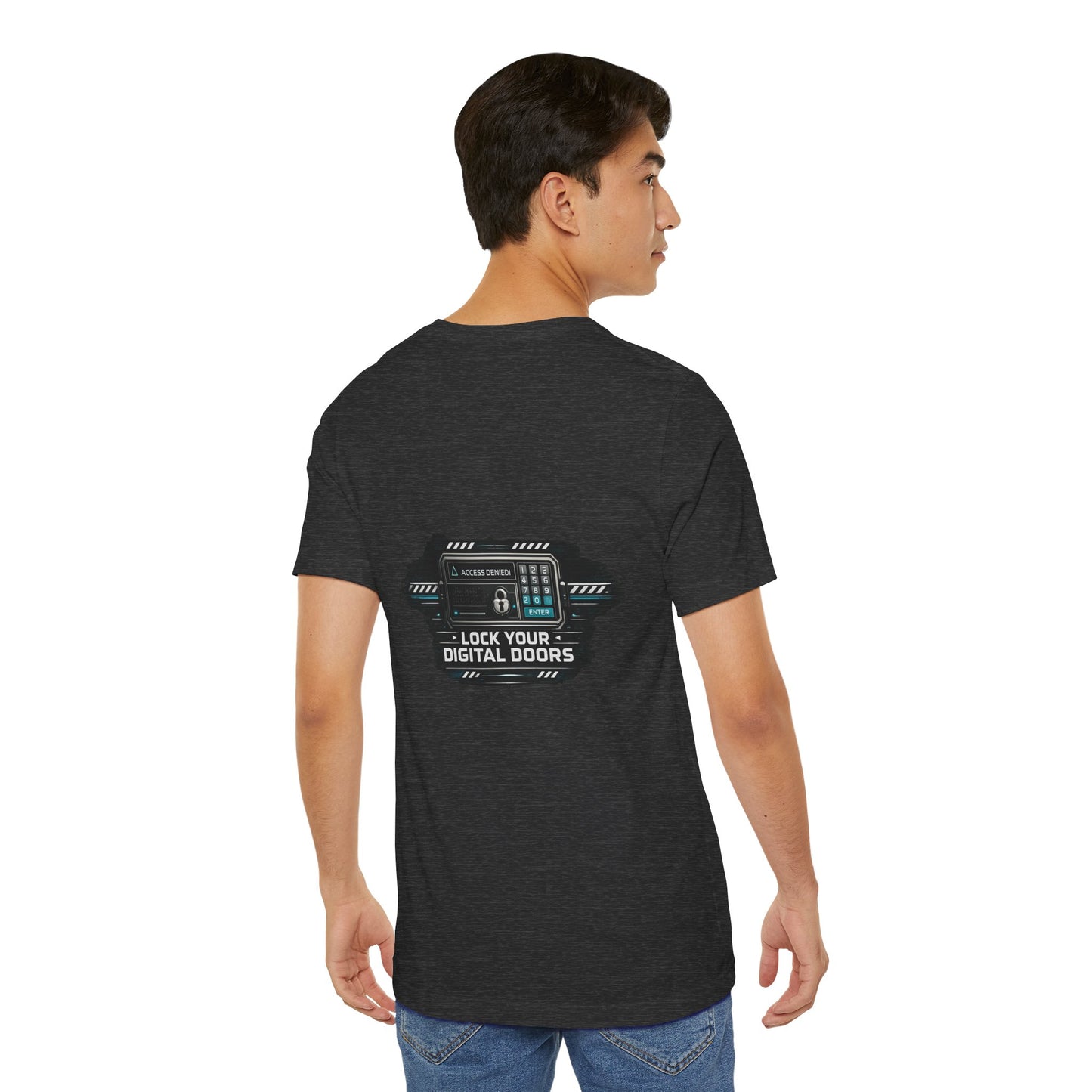 Lock Your Digital Doors T-Shirt | Cybersecurity Tech Tee