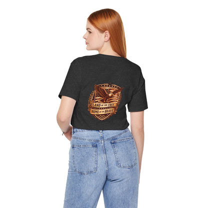 Land of the Free Home of the Brave eagle T-Shirt | Patriotic USA