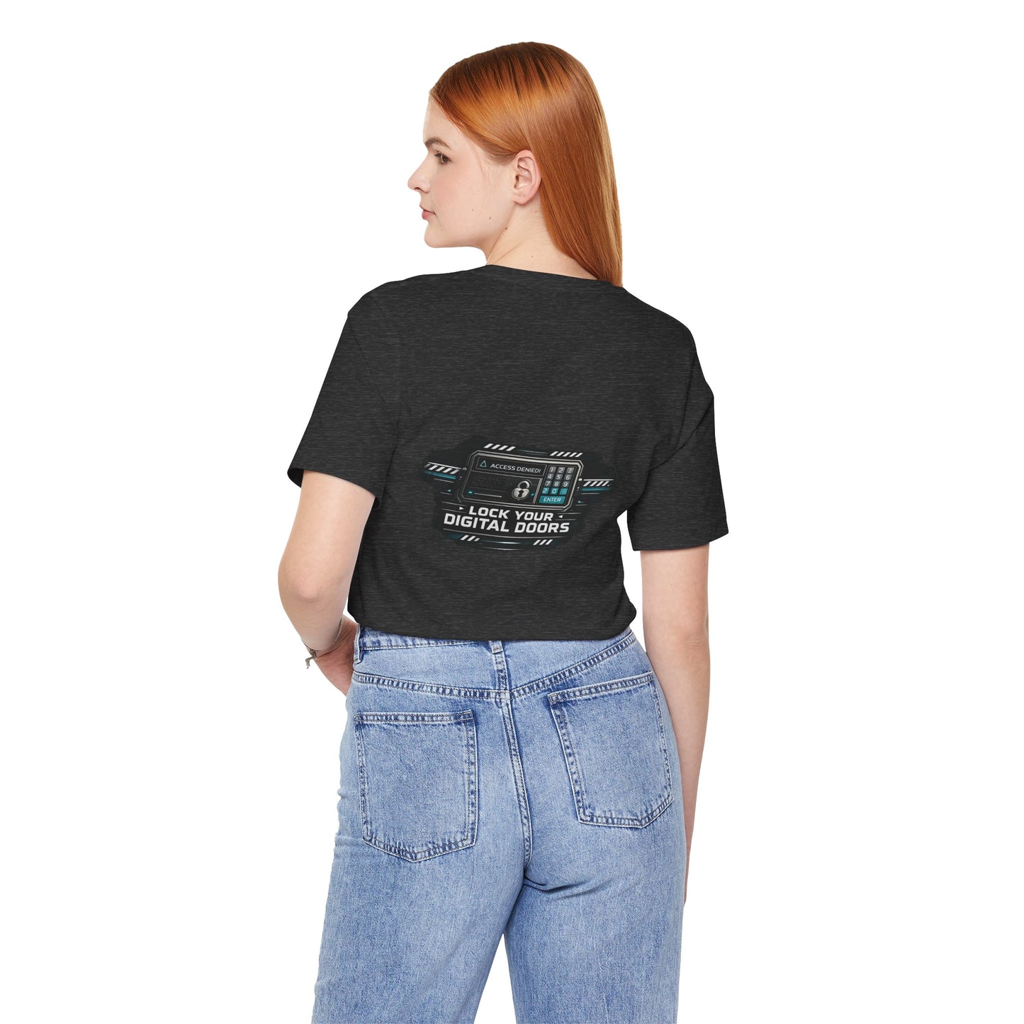 Lock Your Digital Doors T-Shirt | Cybersecurity Tech Tee