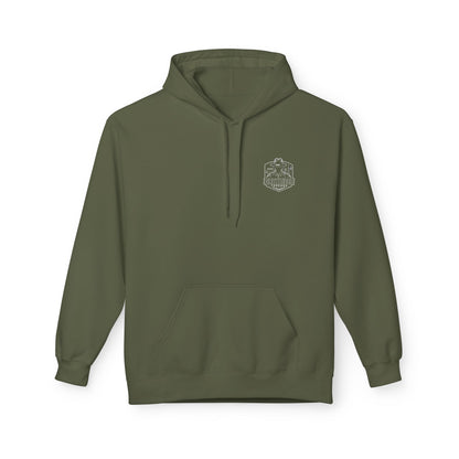 USA Flag Graphic Hoodie | GreyRider Threads Logo, American Colors
