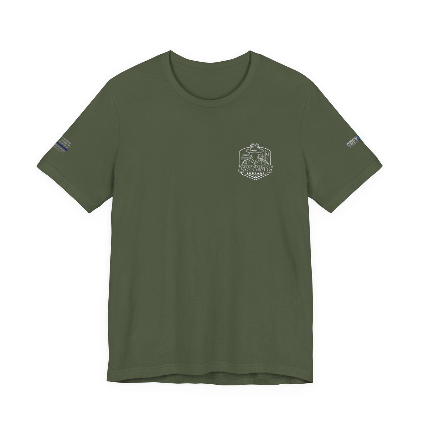 Thin Blue Line Flag T-Shirt | Law Enforcement Support Shirt | Police Officer Graphic Tee | Retired LEO-Owned Brand