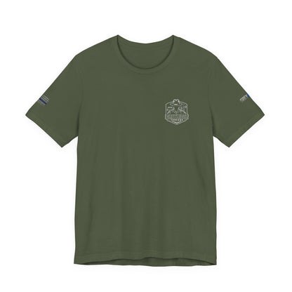 Thin Blue Line Flag T-Shirt | Law Enforcement Support Shirt | Police Officer Graphic Tee | Retired LEO-Owned Brand