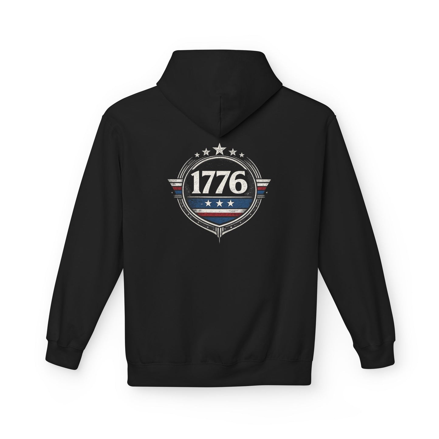 1776 Patriotic Hoodie, American Flag Sweatshirt, Freedom Graphic Hoodie, USA Gift, Revolutionary War Inspired Apparel
