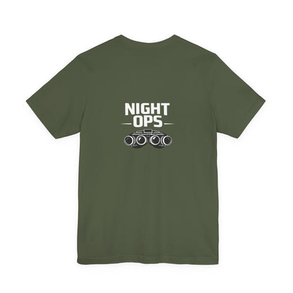 Night Ops Military Shirt, Tactical Typography T-Shirt, Operator Inspired Tee, Minimalist Combat Style Apparel, Military Gift