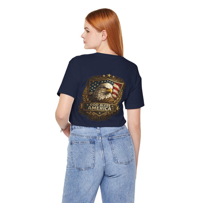 God Bless America Eagle T-Shirt — Patriotic Bald Eagle Tee