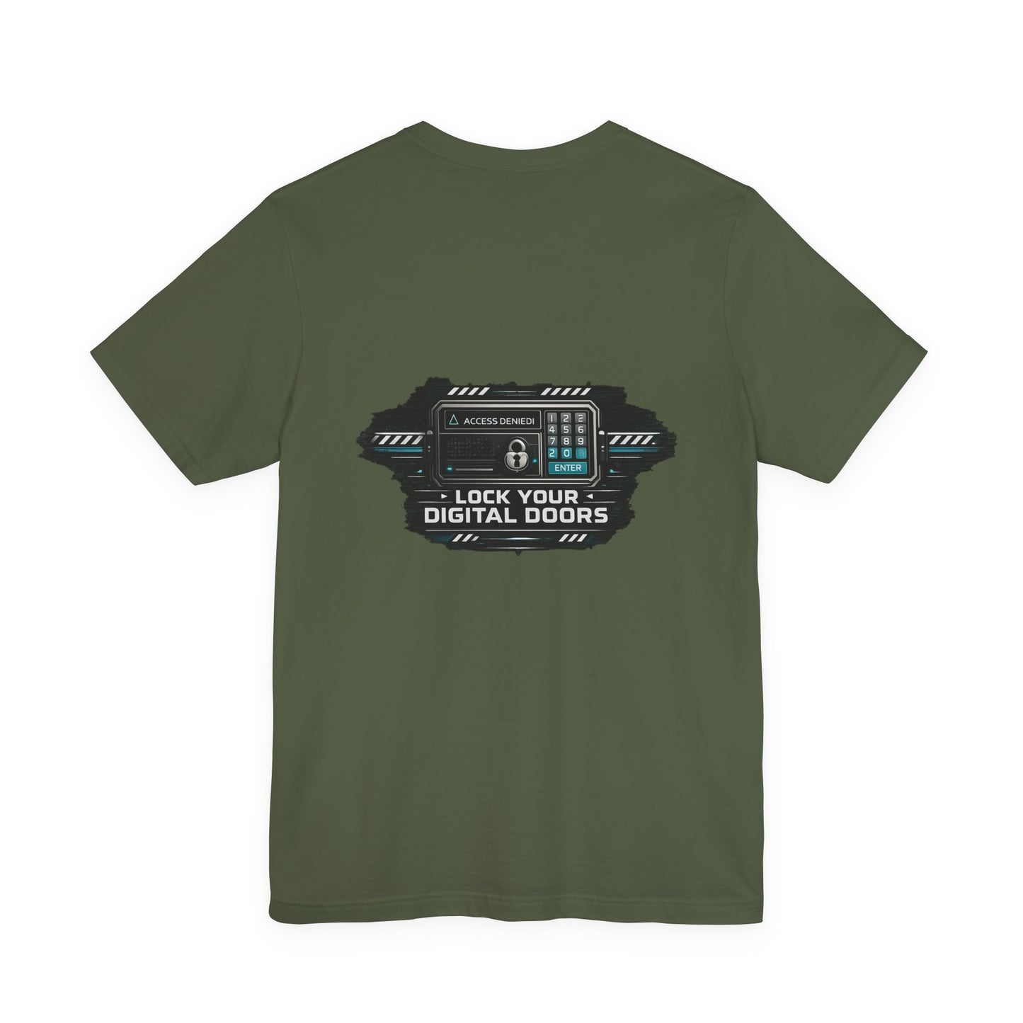 Lock Your Digital Doors T-Shirt | Cybersecurity Tech Tee