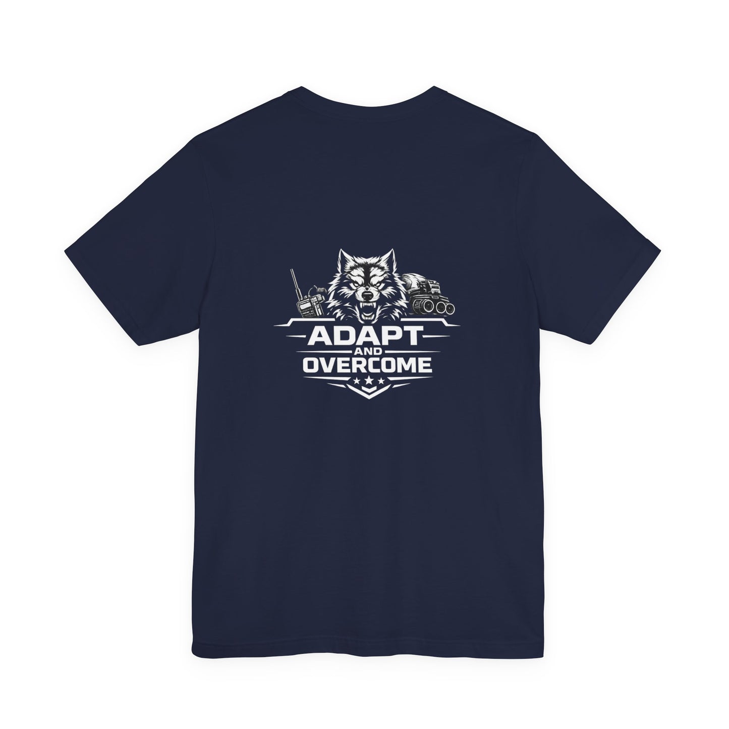 Adapt and Overcome Tactical Wolf T-Shirt | Military Wolf Graphic Tee