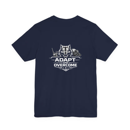 Adapt and Overcome Tactical Wolf T-Shirt | Military Wolf Graphic Tee