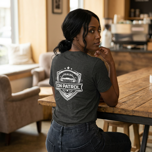 On Patrol Police Shirt, Law Enforcement T-Shirt, Patrol Officer Tee, First Responder Gift, Duty Inspired Apparel
